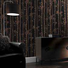 Linden Black And Copper Wallpaper Copper Wallpaper Black And Copper Bedroom Silver Wallpaper