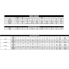 Uhlsport Size Guide Jpg Rjm Sports