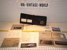 Mercedes W124 300e 2 6 4 Matic 91 Us Owner S Manual 1 Set Of 14 Mercedes W124 Owners Manuals Mercedes