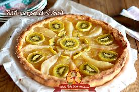 Aligner ces lamelles en les superposant légèrement afin d'en faire 12 bandes. Tarte Aux Poires Et Kiwis Petits Plats Entre Amis