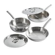 Nucu Nucu 5 Pieces Stainless Steel Cookware Set Wayfair In 2020 Cookware Set Stainless Steel Cookware Set Stainless Steel Cookware