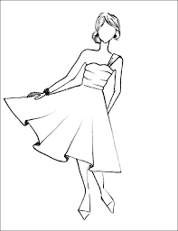 Sundress Coloring Page To Print Out Coloring Pages Fashion Drawing Dresses Fashion Drawing Sketches Fashion Drawing