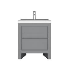 Shop allmodern for modern and contemporary 28 inch bathroom vanity to match your style and budget. Jade Bath Sloan 28 Inch Single Freestanding Modern Grey Bathroom Vanity With Basin The Home Depot Canada