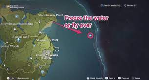 1 steps 2 reaching the island 3 notes 4 gallery 5 idle quotes 6 dialogue 7 additional notes 8 change history reach and explore the island to start the quest. Time And The Wind Quest Guide Secret Island In Stormbearer Point Genshin Impact Gamewith