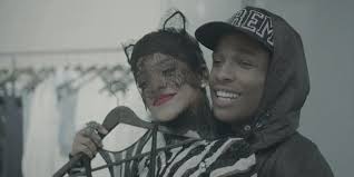 The love on the brain singer, 33, rocked a chic ensemble while exiting the trendy delilah nightclub in a black minidress with a fringe trim on the bottom. Watch A Ap Rocky S Fashion Killa Video Co Starring Rihanna Pitchfork