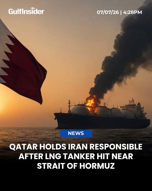 🔴 BREAKING: Qatari LNG tanker Al Rekayyat at risk of explosion after  missile attack near Strait of Hormuz