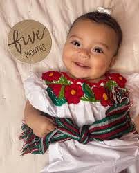 My happy baby! 😍 Dressed for la Virgen de Guadalupe! 🥰 Feliz cumpleaños  Morenita! Gracias por darme la dicha de ser madre de esta preciosa! ❤️