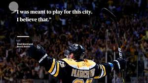 Brad marchand shares a cute moment with his daughter. Built For Boston