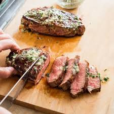 Cooking with butter, garlic, rosemary, and thyme packs the steak with so much delicious flavor. Cast Iron Steaks With Herb Butter America S Test Kitchen