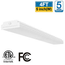 Faithsail 4ft Led Wraparound 40w Wrap Light 4400lm 4000k Neutral White 4 Foot Led Shop Lights For Garage 4 Led Light Fixtures Ceiling Mount Office Lights Fluorescent Tube Replacement 4 Pack