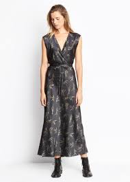 Sites Vince Site Vince Silk Kimono Dress Clothes For Women Grey Floral Dress
