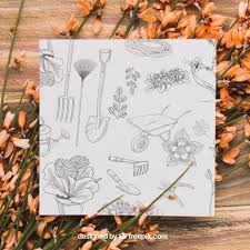 Free Gardening Drawing Concept Mockup In Psd Gardening Drawing Concept Mockup Psd Garden Drawing Drawings Stationery Mockup
