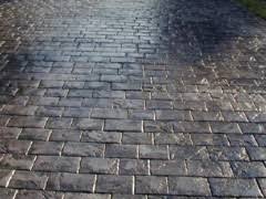 Stamped concrete random cobblestone driveway. Cobblestone Stamped Concrete Gallery Concrete Impressions Tacoma Puyallup Wa