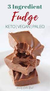 Rich 3 Ingredient Chocolate Keto Fudge Paleo Vegan Recipe Keto Dessert Recipes Chocolate Dessert Recipes Keto Fudge