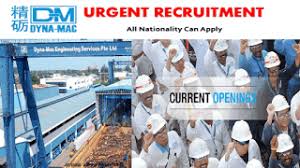 Job Opportunities At Dyna Mac Company In Singapore Job Opportunities Job Dyna