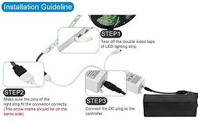 Waterproof 16 4ft Smd5050 300 Leds Strip Light Full Kit ح Supernight Go Supernight