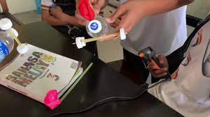 Cara membuat spj dana desa. Aplikasi Konsep Prinsip Keabadian Momentum Newton S 3rd Law Kereta Belon Youtube