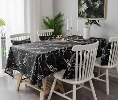 Rustic faux linen tablecloth rectangle 60x120 waterproof stain resistant luxury table cloth with golden lace for dining room outdoor wrinkle free table cover for buffet, taupe. Tablecloths 90cm Modern Modern Marble Tablecloth Tablecloth Restaurant Kitchen Decoration Fruugo Ae