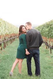 Stone Tower Winery Engagement Photos Engagement Photos Fall Vineyard Engagement Photos Unique Engagement Photos