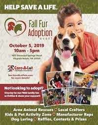 Keeping pets and people healthy is our top priority. Fall Fur Adoption Event 2019 Care A Lot Pet Supply