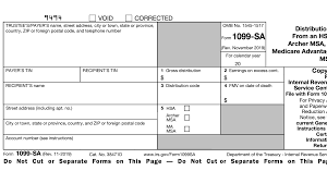 You use it when you are filing federal and state income taxes to the internal revenue. Form 1099 Sa Distributions From An Hsa Archer Msa Or Medicare Advantage Msa Definition