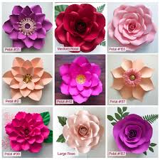 How to make large paper flowers with cricut. 5540 Svg Free Cricut Paper Flower Template By Caladesign Free Mockups Psd Template Design Assets