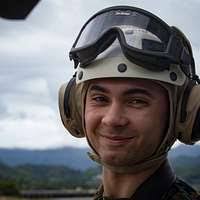 CH-53E cargo helicopter crew chief Sgt. Greg Farren,