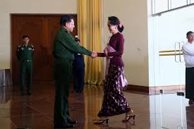 Aung San Suu Kyi And Myanmar General Meet Taking Steps Toward Sharing Power The New York Times