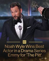 Seventh time's a charm! Noah Wyle won the Emmy for Outstanding Lead Actor  in a Drama Series for his role in 'The Pitt'... finally.⁠ ⁠ This was the  actor's 7th nomination after