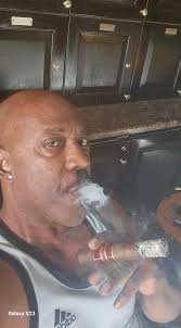 Enjoying a victory smoke after the game