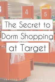 The Secret To Dorm Shopping At Target Seeking The South Dorm Shopping Boy College Dorms College Dorm List