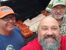 Special thanks to Steve Parham, Scott Nigels, Jeff Brown and the other men  for getting to the church early to start roasting that pig for the Ladies  Luau tonight!!! The real MVPS!!