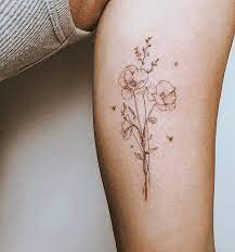 Small Tattoos For Girls On Instagram A Flower Doesn T Think Of Competing With The Flower Next To It It Jus Thin Line Tattoos Girl Tattoos Small Girl Tattoos