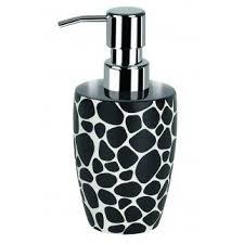 Black And White Check Soap Dispenser Spirella Darwin Pebble Black Soap Dispenser Soap Dispenser Bathroom Soap Dispenser Soap