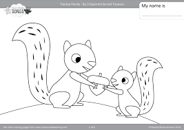 Simply print and cut them out. Treetop Family Coloring Pages Episode 3 Super Simple