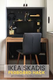Ikea Skadis Hack For A Mini Office Nook Cheap Office Furniture Ikea Toy Storage Home Office Decor