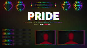 The point of an overlay is to give your viewers more information by grabbing a hold of them, so they don't get bored and leave if the stream gets boring. Pride Free Gay Pride Twitch Overlay For Streamlabs Obs