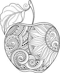They are also a great celebration activity for your kid's birthday party. Download Apple Coloring Pages Food Coloring Pages Apple Stock Apple Adult Coloring Page Full Size Png Image Pngkit