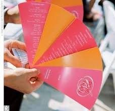 Printable Fans Use Cardstock Connected At Bottom With Eyelet It Would Make A Striped Diy Wedding Fans Diy Wedding Invitations Templates Diy Wedding Programs