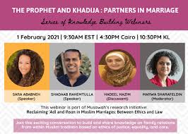 Join for free log in my subscriptions videos i like. Webinar The Prophet And Khadija Partners In Marriage Musawah