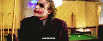 Agressive The Joker Gif Agressive Thejoker Heathledger Discover Share Gifs