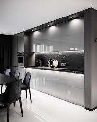 Wood open shelving gives your eye some breathing room and provides additional visual interest. 60 Gorgeous Black Kitchen Ideas For Every Decorating Style 37 Kitchendesign Kitchenideas Gentileforda Com Luxury Kitchen Design Kitchen Furniture Design Contemporary Kitchen Design