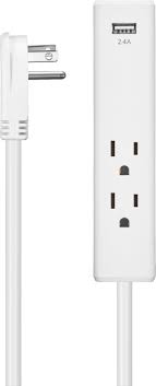 So devices receiving power should be able to work from about 4.45 to 5.25volts with. Insignia 2 Outlet 1 Usb Power Strip White Ns Pwrs214 Best Buy