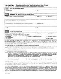 Ohio Hotel Tax Exempt Form - Fill Out And Sign Printable Pdf Template |  Signnow
