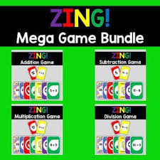 Math Game Mega Bundle Zing Plays Similar To Uno In 2020 Math Games Math Addition Games Math Card Games