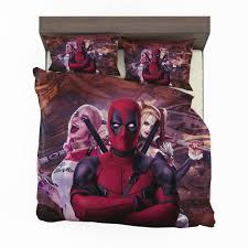 The belt buckle is attached with sturdy velcro and can be used as a wall decor when not used on belt! Deadpool And Harley Quinn Artwork Bedding Set Ebeddingsets