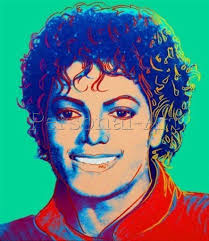 Andy Warhol's Michael Jackson Portrait style