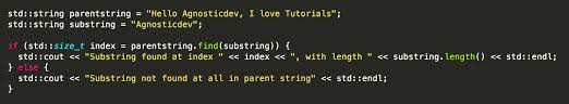 How To Find A Substring In A String With C Agnostic Development