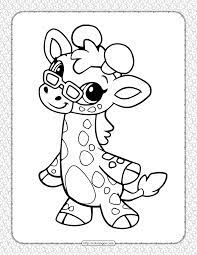 If your child loves interacting. Printable Cute Giraffe Coloring Pages For Kids