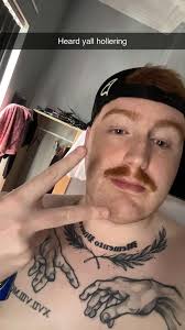 Smiling to make friends with gray beard